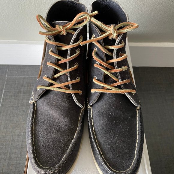 Ralph Lauren - Navy Suede Boat Chukka Boots, size US8